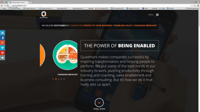 Quadmark corporate website